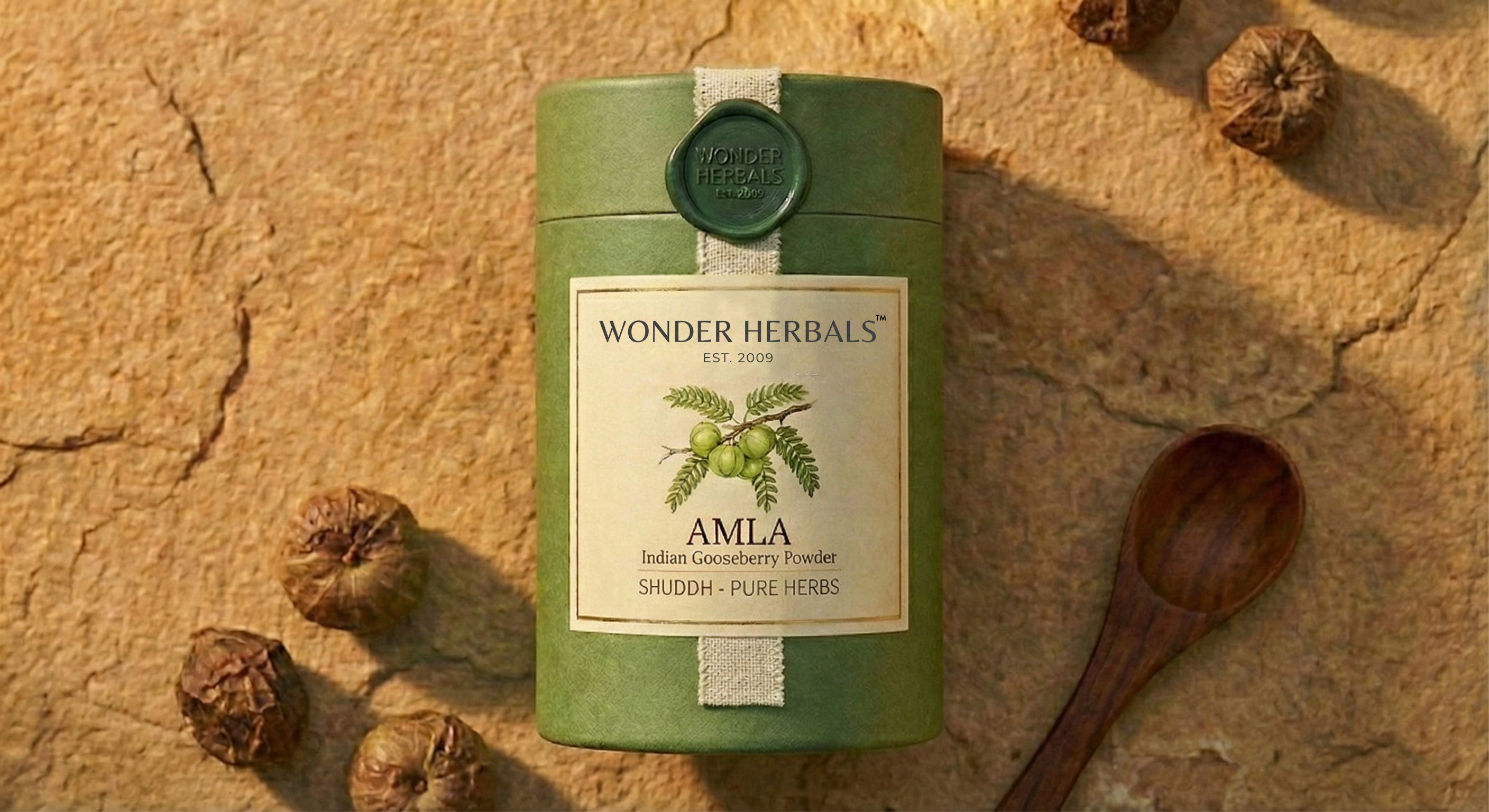 Amla Powder - Pure Stone-Crushed  | Wild Indian Gooseberry - 100g