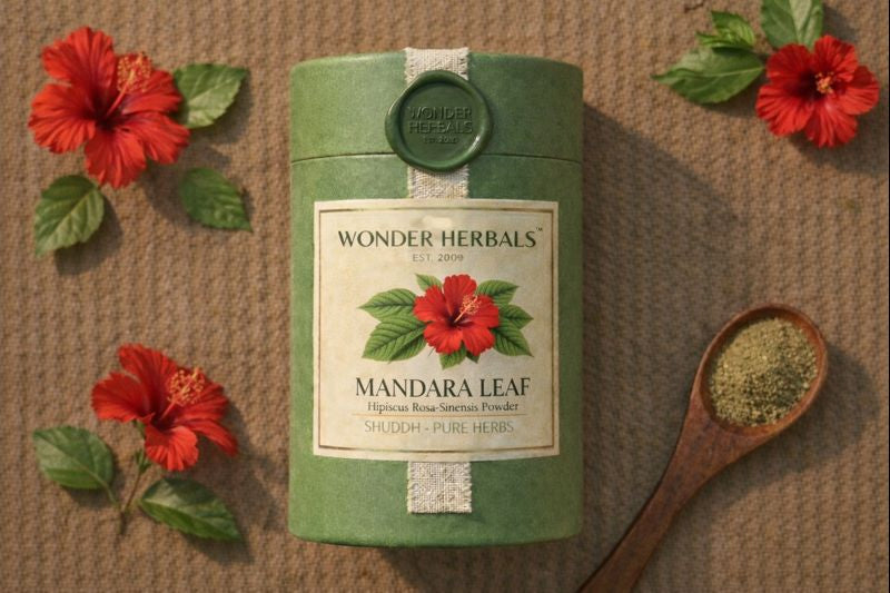 Mandara Leaf Powder Pure Stone-Crushed | Forest Sourced Hair Conditioner - 100g