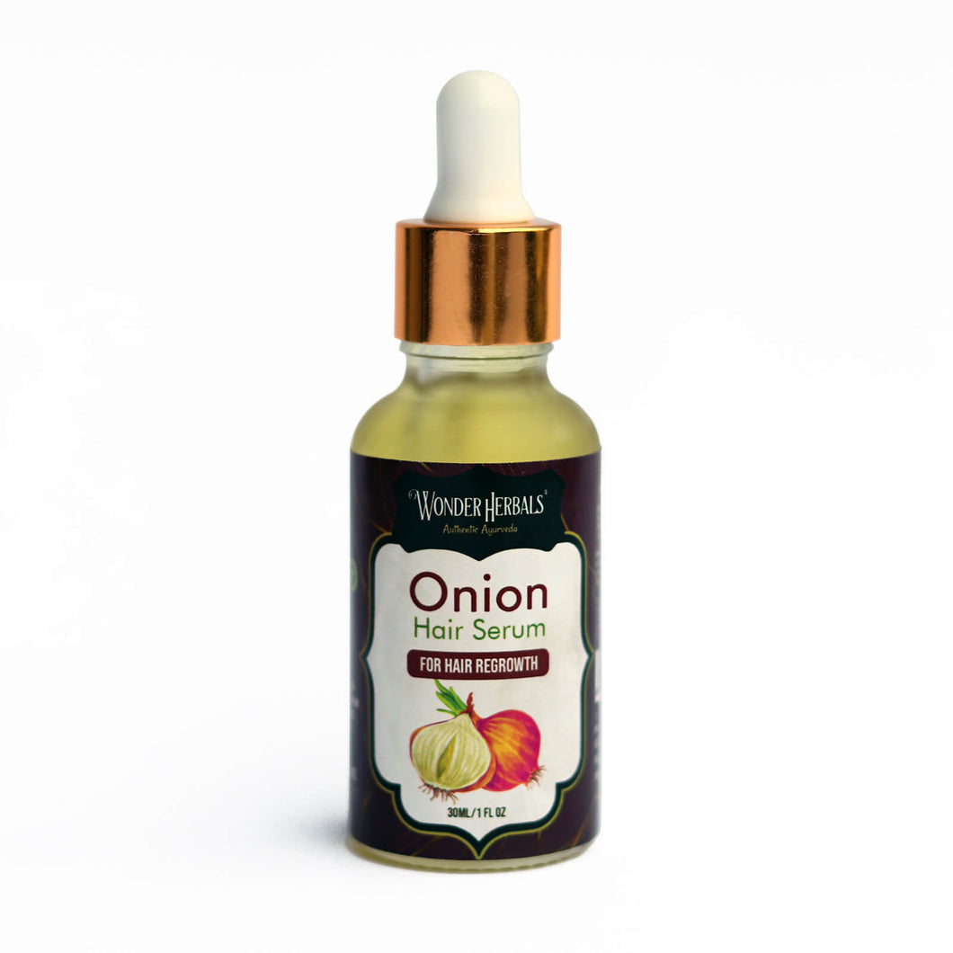 Onion Hair Serum : For Hair regrowth - Wonder Herbals India